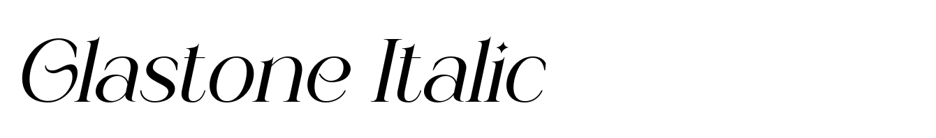 Glastone Italic